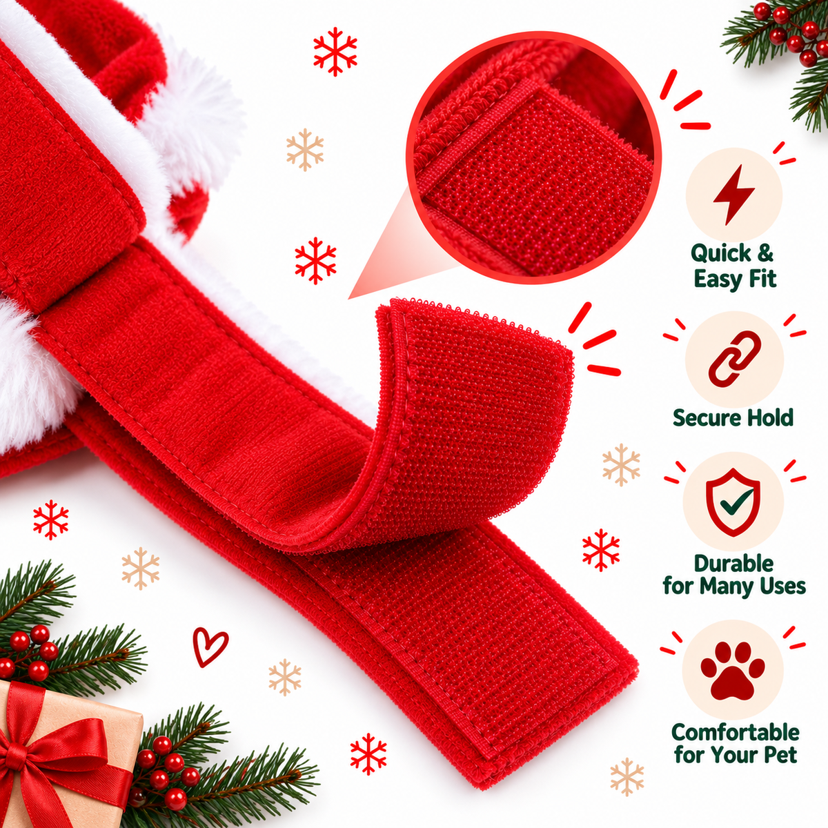 Santa Rider Dog Costume